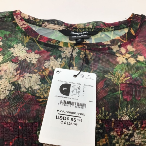 NWT Desigual Floral Shirt - Size S - Picture 7 of 10